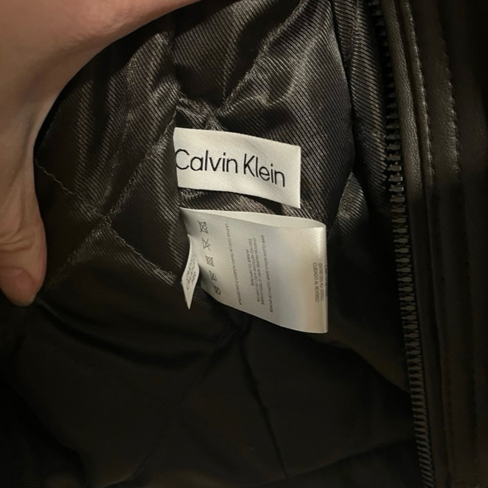 Calvin Klein Brown Lightweight Shirt Jacket - Picture 6 of 8